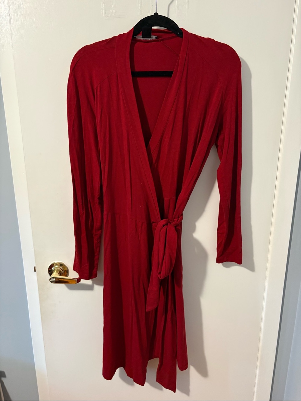 Lundstrom Women’s Red Wrap dress - Classic Comfort